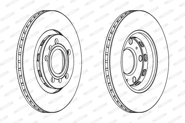Disque de frein FERODO DDF1526C