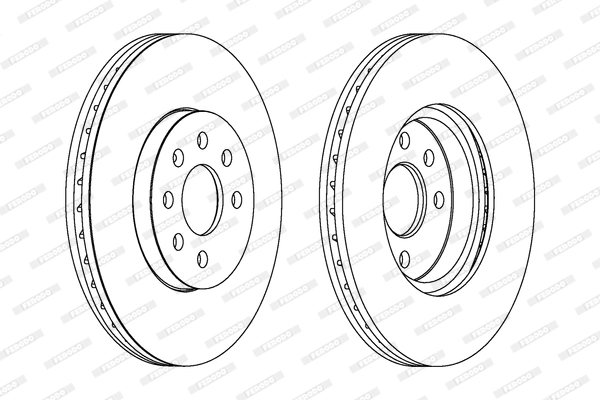 Disque de frein FERODO DDF1236C