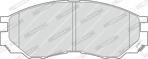 Kit de plaquettes de frein, frein à disque FERODO FDB1422