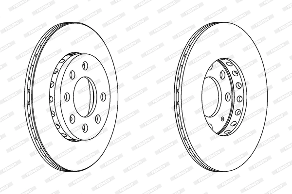 Disque de frein FERODO DDF1161C