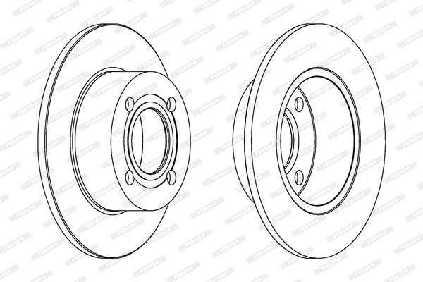 Disque de frein FERODO DDF128