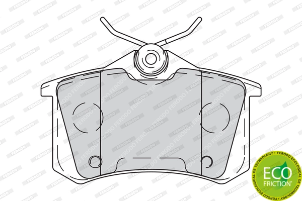 Kit de plaquettes de frein, frein à disque FERODO FDB4260