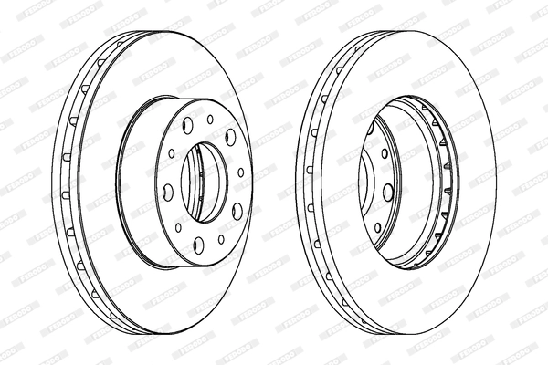 Disque de frein FERODO DDF1800C