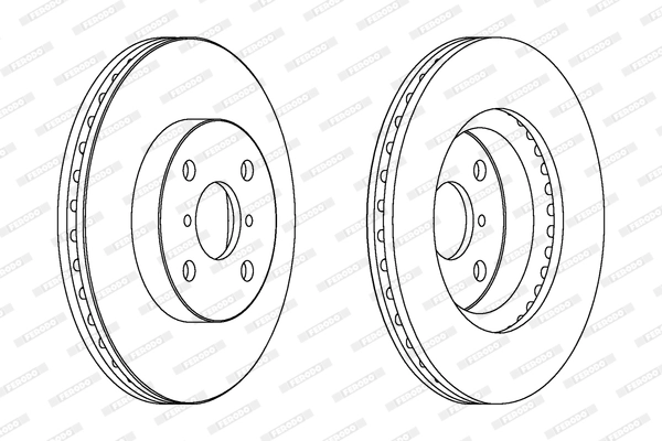 Disque de frein FERODO DDF1587