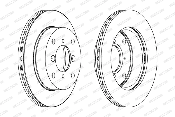 Disque de frein FERODO DDF623C