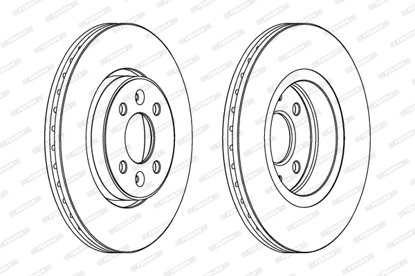 Disque de frein FERODO DDF1124C