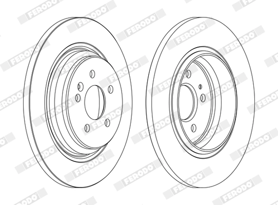Disque de frein FERODO DDF1099C