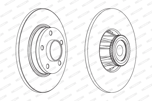 Disque de frein FERODO DDF1623-1