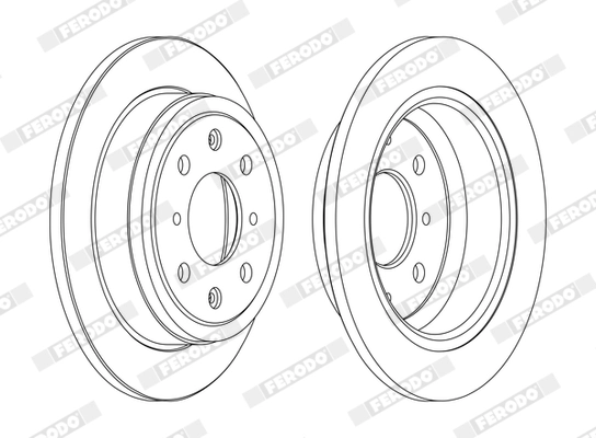 Disque de frein FERODO DDF468C