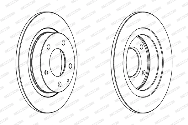 Disque de frein FERODO DDF524C