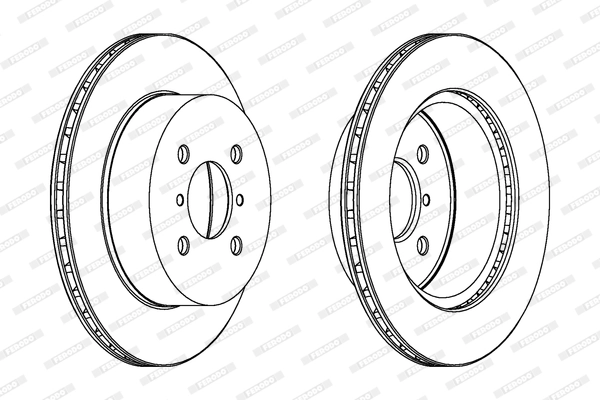 Disque de frein FERODO DDF1287