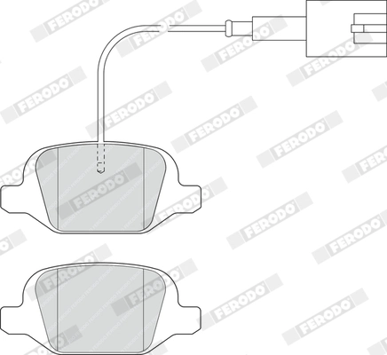 Kit de plaquettes de frein, frein à disque FERODO FDB4321
