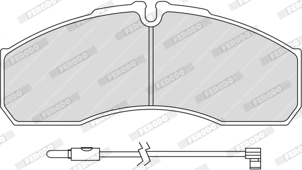 Kit de plaquettes de frein, frein à disque FERODO FVR1977