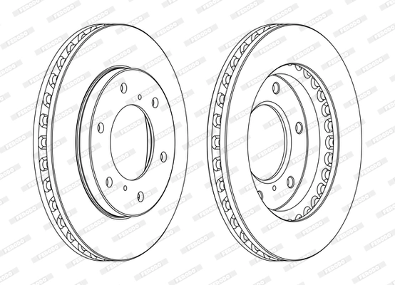 Disque de frein FERODO DDF1818C