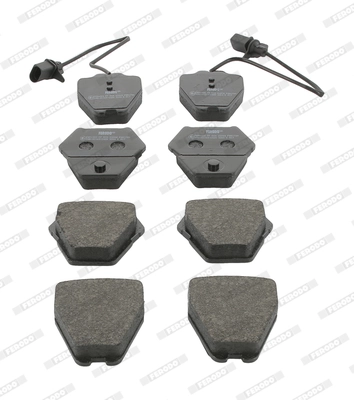 Kit de plaquettes de frein, frein à disque FERODO FDB1709