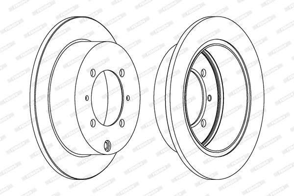 Disque de frein FERODO DDF1141