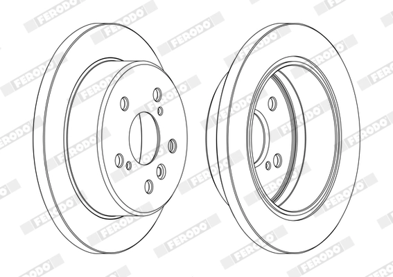 Disque de frein FERODO DDF1598C