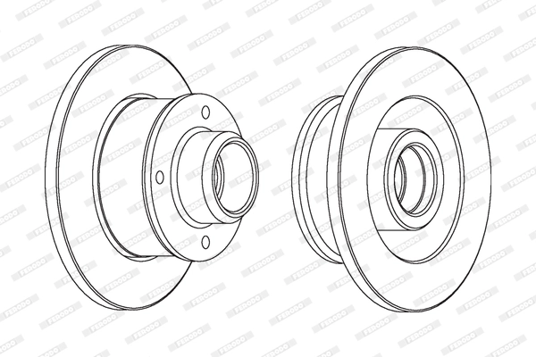 Disque de frein FERODO DDF137C-1