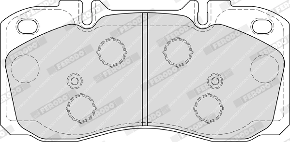 Kit de plaquettes de frein, frein à disque FERODO FVR4038