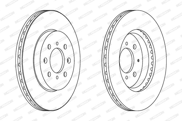 Disque de frein FERODO DDF1610