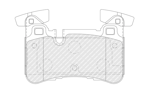 Kit de plaquettes de frein, frein à disque FERODO FDB4874