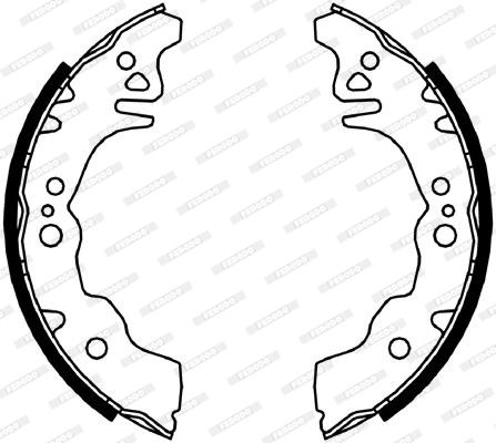 Jeu de mâchoires de frein FERODO FSB4040