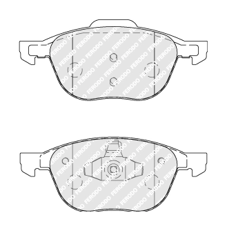 Kit de plaquettes de frein, frein à disque FERODO FDB1594