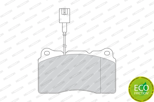 Kit de plaquettes de frein, frein à disque FERODO FDB1334