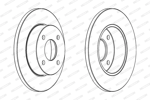 Disque de frein FERODO DDF442C