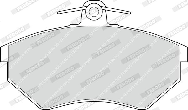 Kit de plaquettes de frein, frein à disque FERODO FDB775