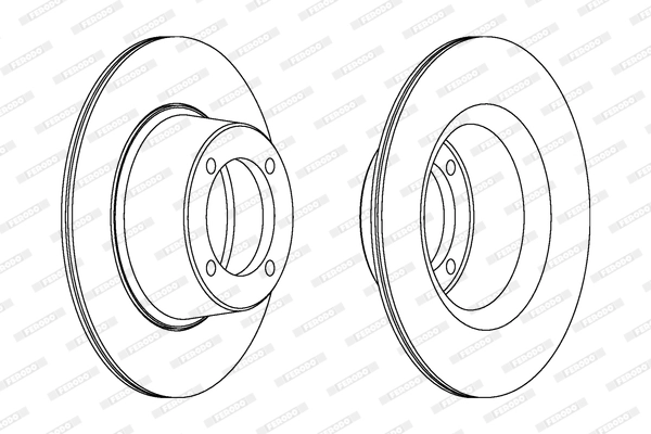 Disque de frein FERODO DDF274