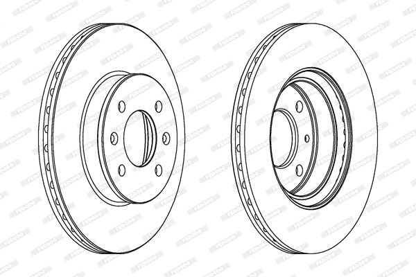 Disque de frein FERODO DDF1636C