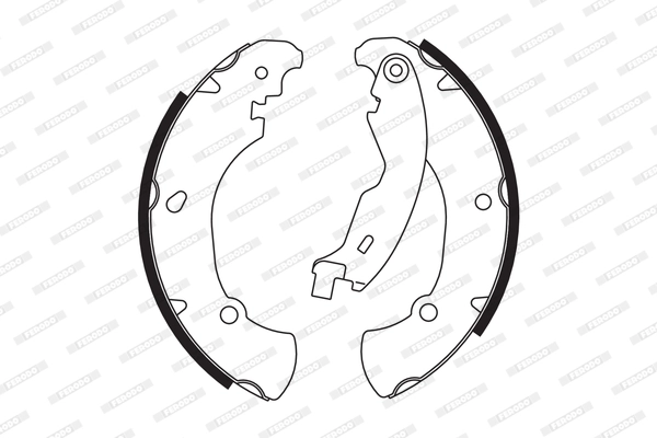 Jeu de mâchoires de frein FERODO FSB555