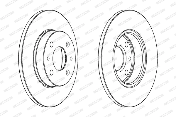 Disque de frein FERODO DDF140