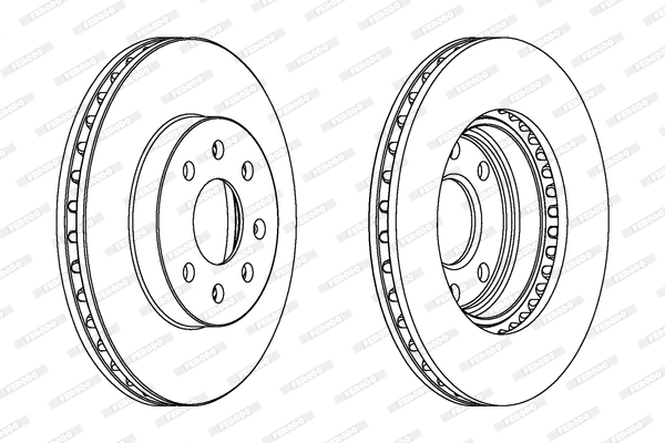 Disque de frein FERODO DDF1097