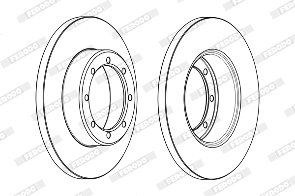 Disque de frein FERODO DDF1977C