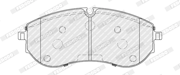 Kit de plaquettes de frein, frein à disque FERODO FDB5372