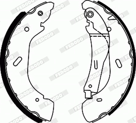 Jeu de mâchoires de frein FERODO FSB590R