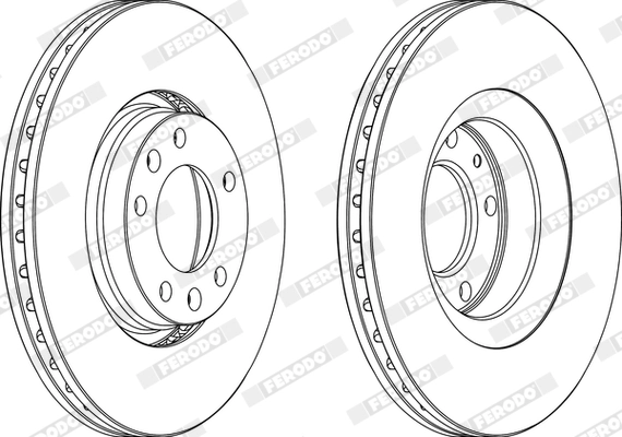 Disque de frein FERODO DDF1103