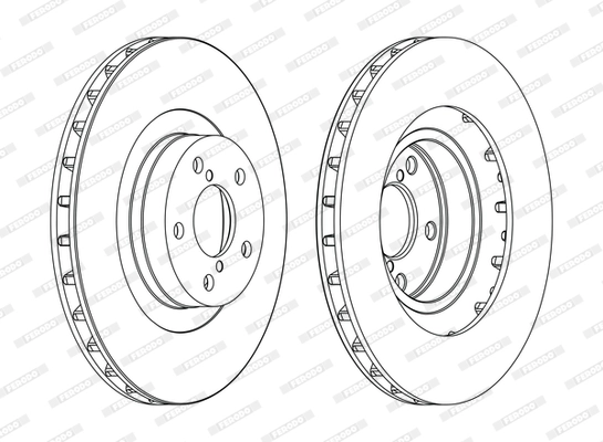 Disque de frein FERODO DDF1175C