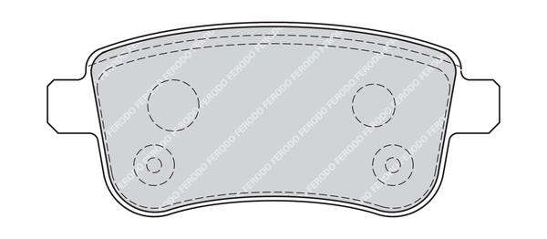 Kit de plaquettes de frein, frein à disque FERODO FDB4182G