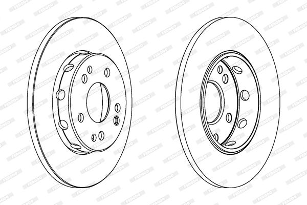 Disque de frein FERODO DDF124C