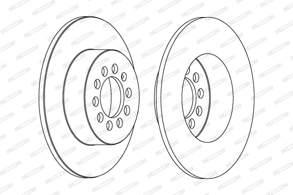 Disque de frein FERODO DDF1224C