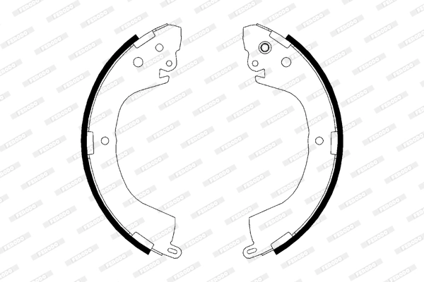 Jeu de mâchoires de frein FERODO FSB617