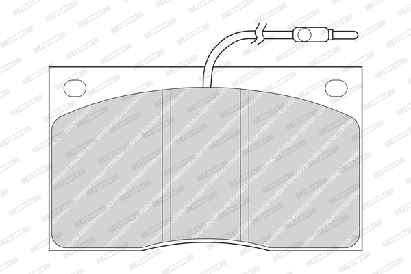 Kit de plaquettes de frein, frein à disque FERODO FVR805