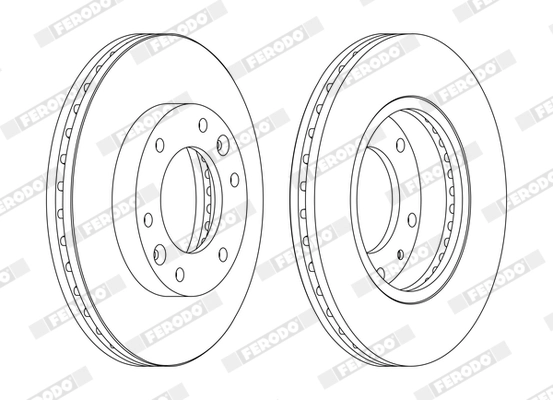 Disque de frein FERODO DDF1612C