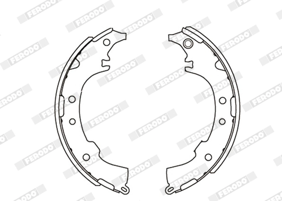 Jeu de mâchoires de frein FERODO FSB621