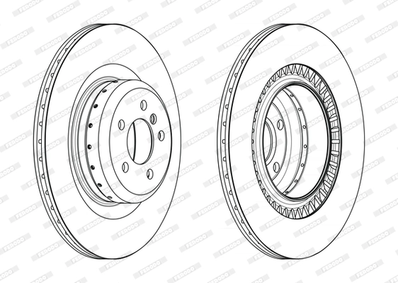 Disque de frein FERODO DDF2624VC-1