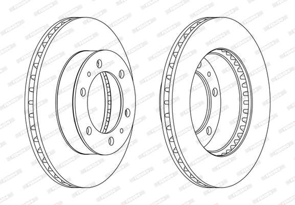 Disque de frein FERODO DDF1783C
