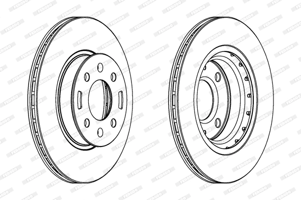 Disque de frein FERODO DDF1840C
